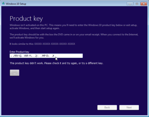 windows 10 upgrade key